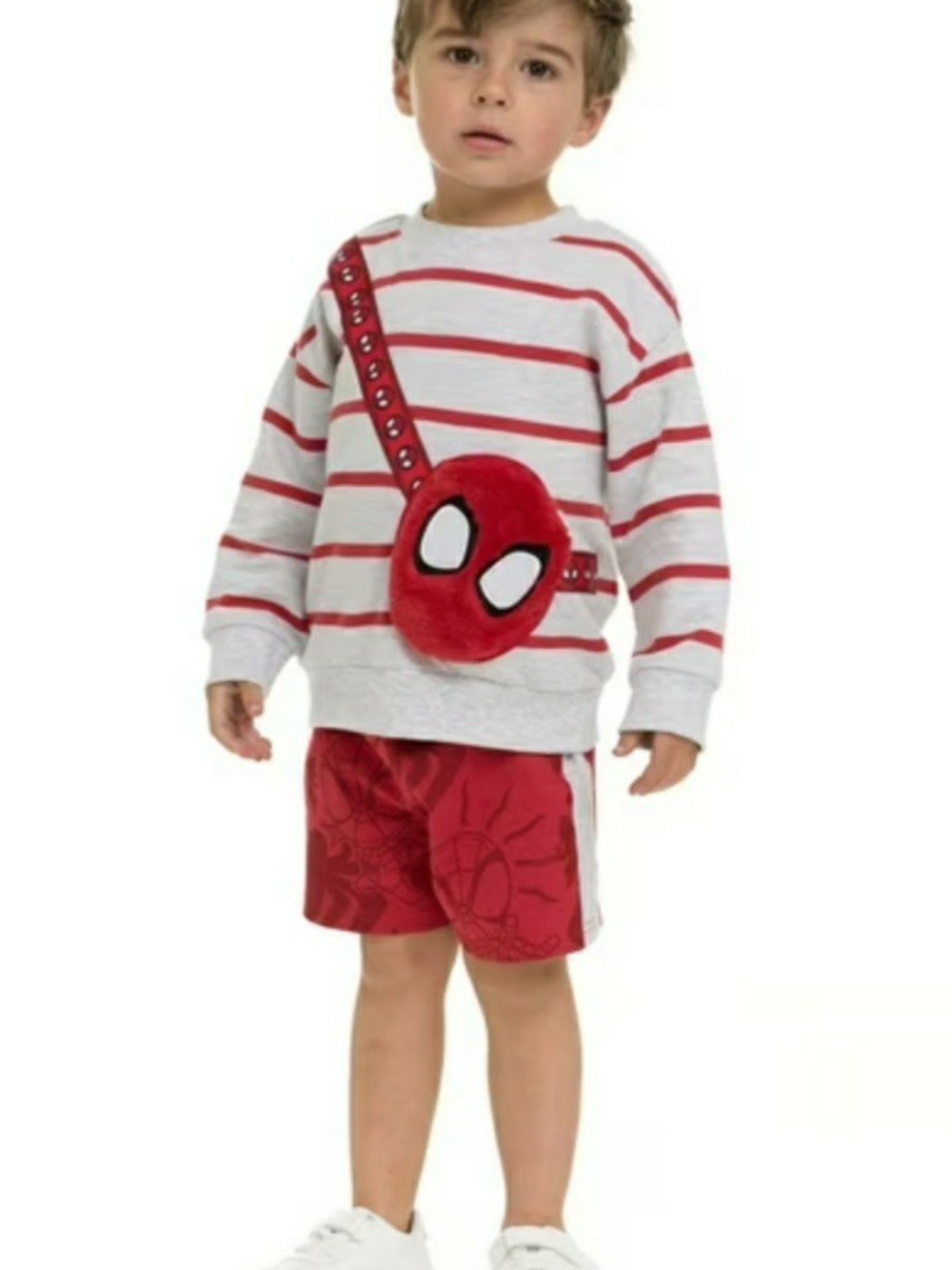 New 18 Mo. Spiderman Sweatshirt And Shorts